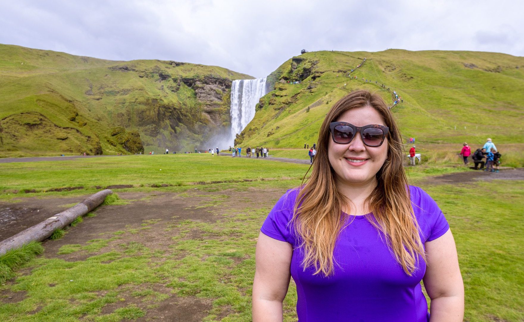 Iceland Skógafoss Waterfall 