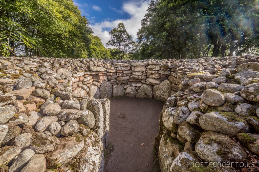 Clava Cairn in the Scottish Highlands.